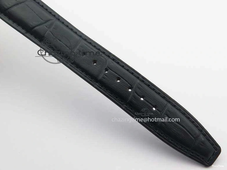 MIROTIME 0517 Reliable Portuguese IW371447 ZF 1:1 Best Edition SS Black Dial On Black Leather Strap A79350 V 7274
